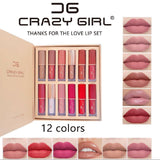 Crazy Girl Thanks For The Love Lip Set of 12